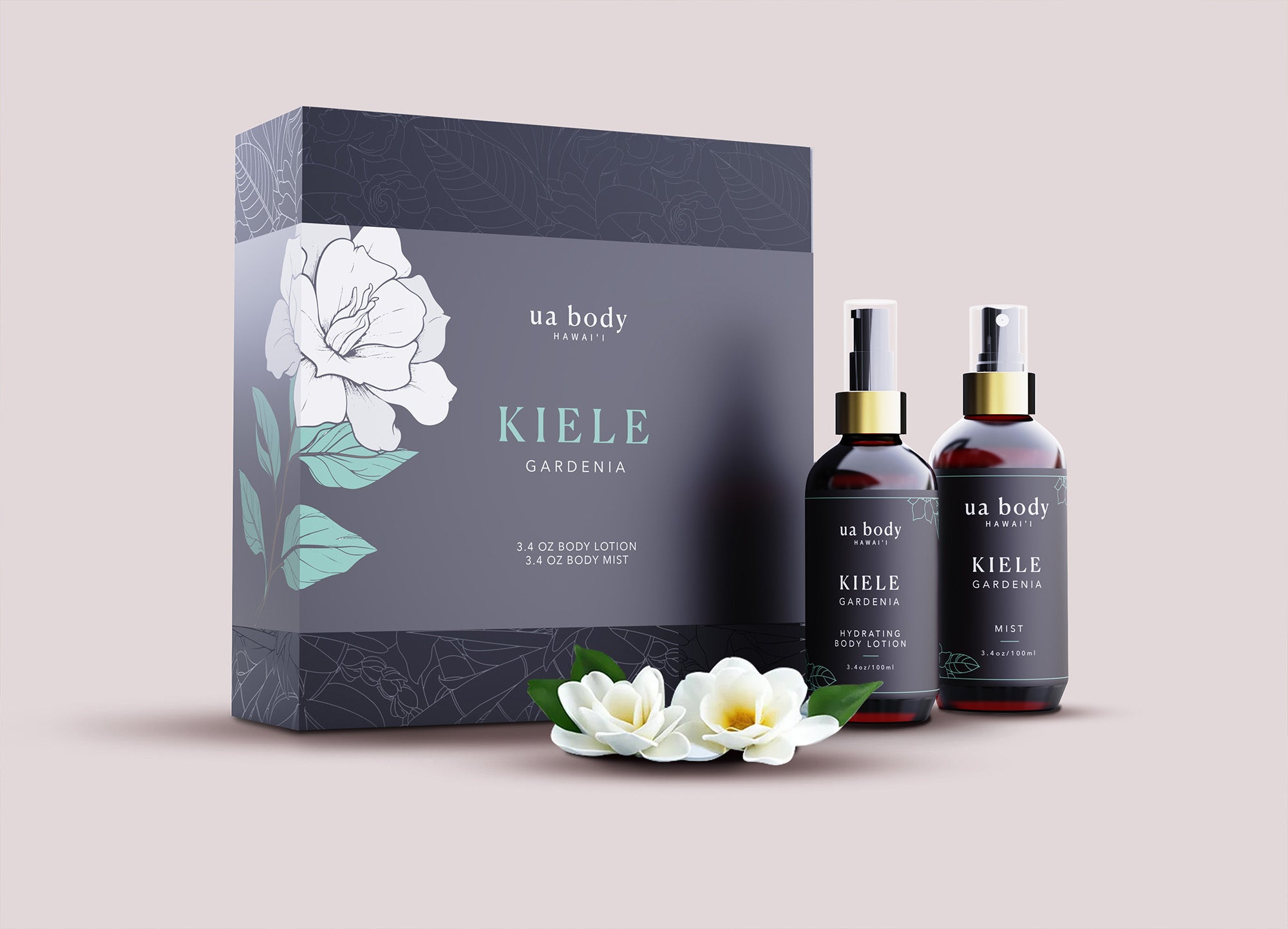 Kino Luxe Box – Kiele Gardenia - 3.4 oz Body Lotion and Mist Set