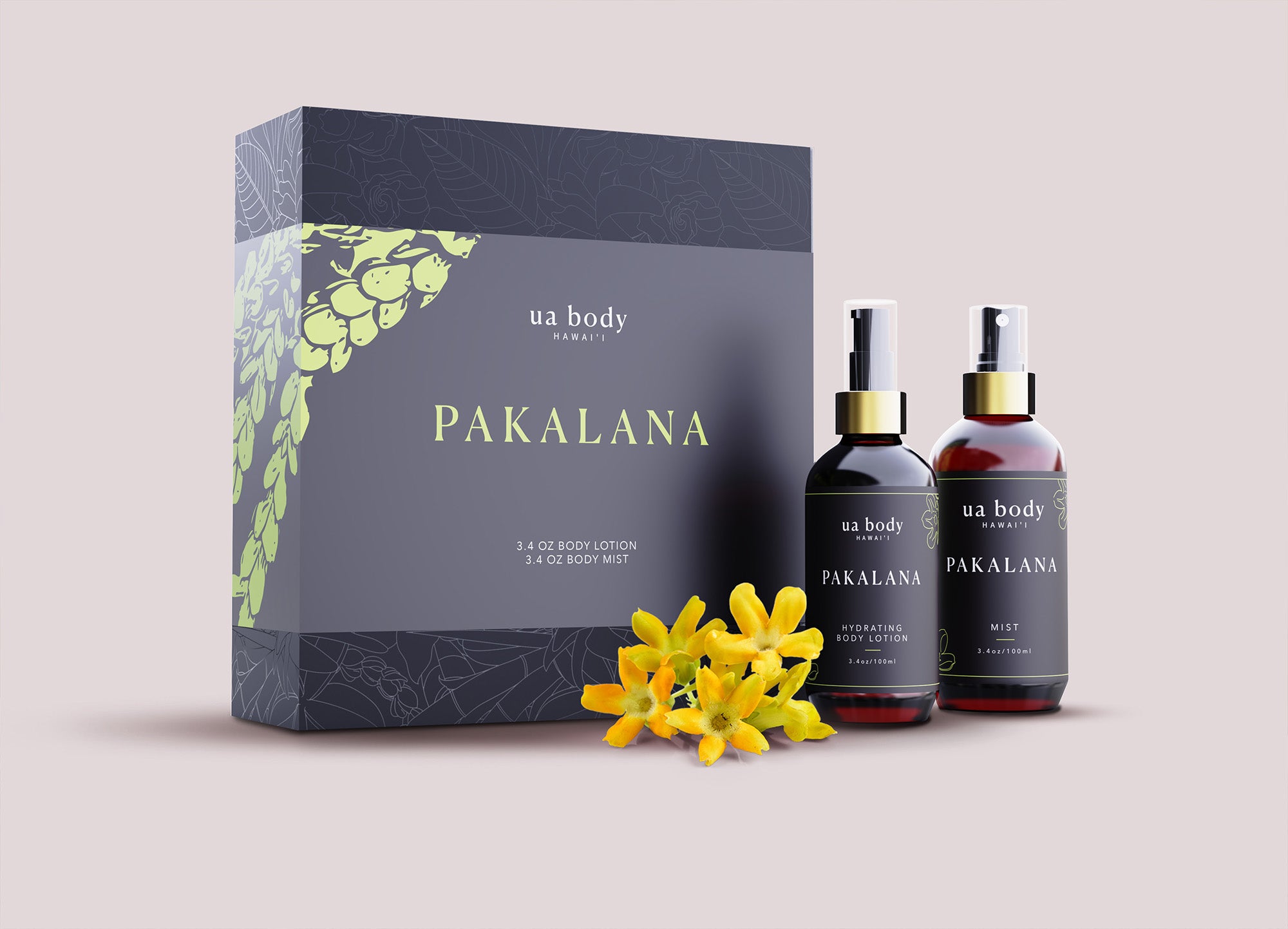 Kino Luxe Box – Pakalana – 3.4 oz Body Lotion and Mist Set